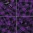 DJT Damen Weiches Gestrick Karierte Bluse Langarm Oberteile Roll Up Ärmel Hemdbluse Tunika Button Down Blusen Top Violett Schwarz Kariertes XXL