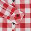 DJT Damen Weiches Gestrick Karierte Bluse Langarm Oberteile Roll Up Ärmel Hemdbluse Shirts Button Down Blusen Top Rot-Weiß XXL