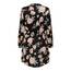 ONLY Damen Onlcory L/S V-Neck Tunic WVN Noos, Black/AOP:Groundbreaker Floral, XXS
