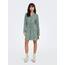 ONLY Damen Onlcory L/S V-Neck Tunic WVN Noos, Balsam Green/Aopmono Blossom,XL