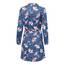ONLY Damen Onlcory L/S V-Neck Tunic WVN Noos, Blau (Vintage Indigo/Aop:hibiscus Floral), XXS