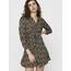 ONLY ONLCORY L/S V-Neck Tunic WVN Noos Top, Damen, Nero/AOP: Sarah Ditsy Flower, Größe L