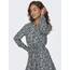 ONLY Damen Onlcory L/S V-Neck Tunic WVN Noos, Black/AOP:Aura Flower, XS