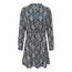 ONLY Damen Onlcory Life L/S V-Neck Tunic WVN Noos Tunika-Top Für Den Alltag Mit Volumenärmeln Und Stylischem V-Ausschnitt, Total Eclipse, 36