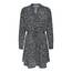 ONLY Damen Onlcory L/S V-Neck Tunic WVN Noos Bluse, Black/Maria White Grey Disty, XS EU