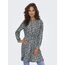 ONLY Damen Onlcory L/S V-Neck Tunic WVN Noos, Black/AOP:Aura Flower, XL