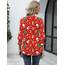 Rapbin Bluse Damen 3/4 arm langerm V-Ausschnitt Tunika Sommer Tops Locker Shirt Elegant Lässig Oberteil 2025