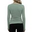 DUOEASE Langarmshirt Damen Basic Longsleeve Elegant Langarm Oberteile Rippshirt Tshirts Tops（Lichtgrün,XS