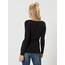 VERO MODA Damen Langarmshirt VMMAXI My LS Soft Long U - Neck NOOS, Gr. 40 (Herstellergröße: L), Schwarz