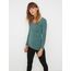 VERO MODA Damen VMMAXI My LS Soft Long U-Neck, Stormy Sea, S