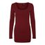 VERO MODA Damen VMMAXI My LS Soft Long U-Neck, Cabernet, S