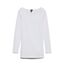 VERO MODA Damen Langarmshirt VMMAXI My LS Soft Long U - Neck NOOS, Gr. 40 (Herstellergröße: L), Weiß (Bright White)