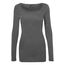 VERO MODA Damen VMMAXI My LS Soft Long U-Neck, Medium Grey Melange, S