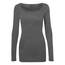 VERO MODA Damen VMMAXI My LS Soft Long U-Neck, Medium Grey Melange, M
