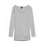 VERO MODA Damen Vmmaxi My Soft Long U-neck Noos' Langarmshirt, Grau (Light Grey Melange), S EU
