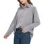 Damen Button-Down Shirts Langarm Kragen Tops Lady Work Office Chiffon Bluse