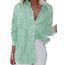 Damen Button-Down Shirts Langarm Kragen Tops Lady Work Office Chiffon Bluse