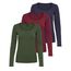 VERO MODA Damen VMMAXI My LS Soft UNECK NOOS 3-Pack, Night Sky/Port Royale & Rifle, XXL