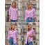 UNibelle Trachtenhemd Damen Bluse Kariert Hemd V-Ausschnitt Trachtenbluse Langarm Karierte Hemden Oktoberfest Karohemd Knöpfen Trachten Oberteil Rosa M