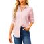 Damen Button-Down Shirts Langarm Kragen Tops Lady Work Office Chiffon Bluse
