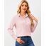 Damen Button-Down Shirts Langarm Kragen Tops Lady Work Office Chiffon Bluse