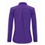 J.VER Damen Bluse Langarmshirt Einfarbig Tops Kragen Baumwolle Oberteile Knitterfreies Damen Hemdbluse Mode Für Damenblusen Lila