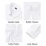 J.VER Bluse Damen Langarm Weiß Elegant Business Blusen V-Ausschnitt Basic Hemden Mit Konpfleiste Einfarbig Bügelleichtes Oberteil Alle Weiß