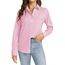 J.VER Blusenshirt Damen Business Reise Blusen Knitterfrei Langarmshirt Stretch Komfort Damenbluse Stylische Oberteile Rosa