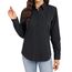 J.VER Damen Bluse Business Casual Blusenshirt Office Alltags Blusen Knitterfreies Hemd Regular Fit Long Sleeve Shirt Women All Schwarz