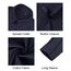 J.VER Blaue Bluse Damen Business Hemd Bügelfrei Berufliche Eleganz Langarm Regular Fit Unifarben Für Büro Outdoor Party Navy Blau