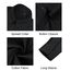 J.VER Schwarze Bluse Damen Langarmshirt Einfarbig Tops Kragen Baumwolle Oberteile Knitterfreies Damen Hemdbluse Mode Für Damenblusen All Schwarz