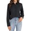 J.VER Schwarze Bluse Damen Businesshemd Klassische Button Down Langarm Shirt Freizeit Hemdbluse FüR BüRo Arbeit Reise All Schwarz