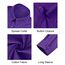 J.VER Damen Bluse Langarmshirt Einfarbig Tops Kragen Baumwolle Oberteile Knitterfreies Damen Hemdbluse Mode Für Damenblusen Lila
