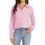 J.VER Damen Bluse Business Casual Blusenshirt Office Alltags Blusen Knitterfreies Hemd Regular Fit Long Sleeve Shirt Women Rosa
