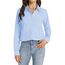 J.VER Blaue Bluse Damen Herbstwandern Blusenshirt Business Bügelfrei Freizeithemd übergangssaison Langarm Hell Blau