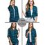 UNibelle Damen Trachtenbluse Oktoberfest Karohemd V-Ausschnitt HolzfäLlerhemd Langarm Trachtenhemd Knöpfen Karierte Hemden Casual Oberteile Blau-B 3XL