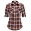UNibelle Hemden Damen Karierte Bluse Langarm Trachtenbluse V-Ausschnitt Knopfleiste Karohemd Oktoberfest Trachtenhemd HolzfäLlerhemd Casual Hemdbluse Trachten Oberteile Schwarz/Rot XXL