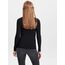 ONLY Damen Onllive Love Life L/S Oneck Top Noos JRS T-Shirt, Schwarz, M EU
