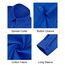 J.VER Bluse Damen Langarm Business Klassische Business Freizeithemden Bügelfrei Comfort Fit Strandhemd Für Büo Hochzeit Reisen Sapphire Blue