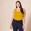 Amazon Essentials Damen Tanktop, Schmale Passform, 2er-Pack, Dunkles Olivgrün/Gold, XL