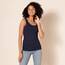 Amazon Essentials Damen Tanktop, Schmale Passform, 2er-Pack, Marineblau/Rot, L