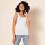Amazon Essentials Damen Tanktop, Schmale Passform, 2er-Pack, Kräftiges Rosa/Weiß, L