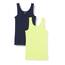 Amazon Essentials Damen Tanktop, Schmale Passform, 2er-Pack, Lindgrün/Marineblau, XXL