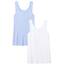 Amazon Essentials Damen Tanktop, Schmale Passform, 2er-Pack, Purpur/Weiß, XXL
