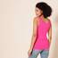 Amazon Essentials Damen Tanktop, Schmale Passform, 2er-Pack, Grau Meliert/Kräftiges Rosa, XL