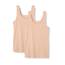 Amazon Essentials Damen Tanktop, Schmale Passform, 2er-Pack, Beige, XL