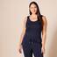 Amazon Essentials Damen Tanktop, Schmale Passform, 2er-Pack, Marineblau, XXL