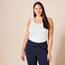 Amazon Essentials Damen Tanktop, Schmale Passform, 2er-Pack, Schwarz/Weiß, XL