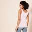 Amazon Essentials Damen Tanktop, Schmale Passform, 2er-Pack, Hellgrau Meliert/Hellrosa, XL