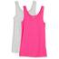 Amazon Essentials Damen Tanktop, Schmale Passform, 2er-Pack, Grau Meliert/Kräftiges Rosa, XXL